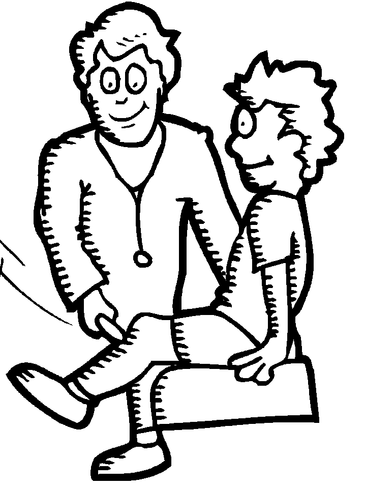 Doctor Treating Patient Coloring Pages