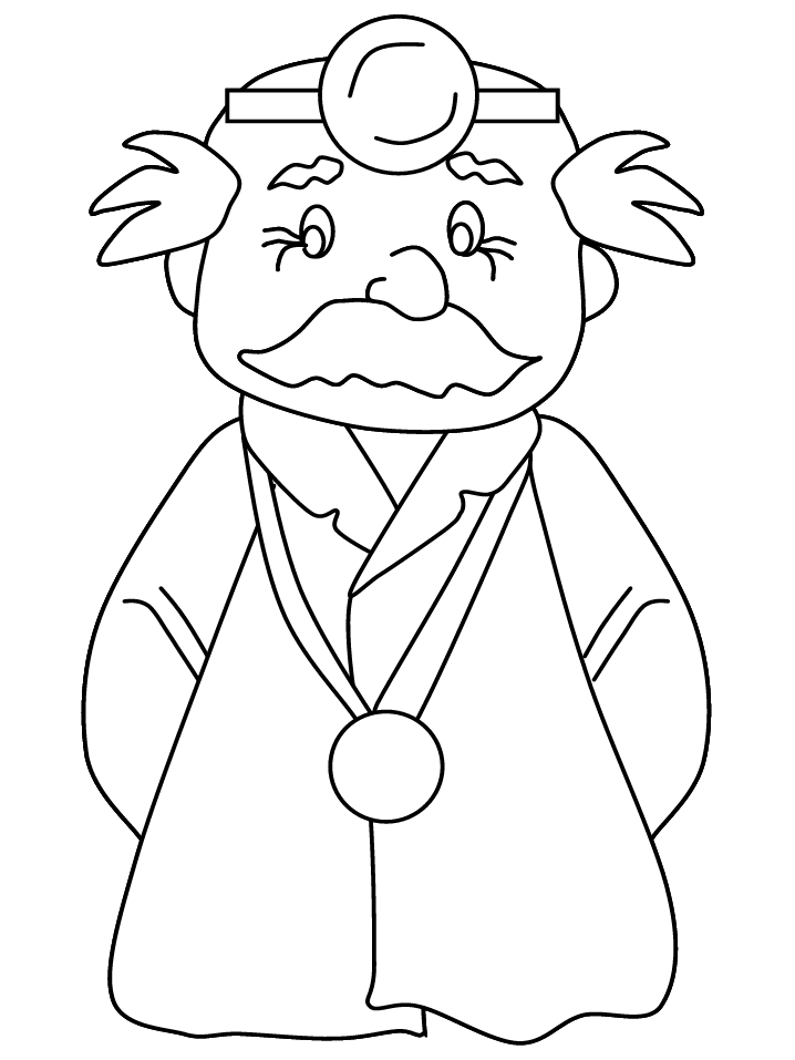 Head Doctor Coloring Pages