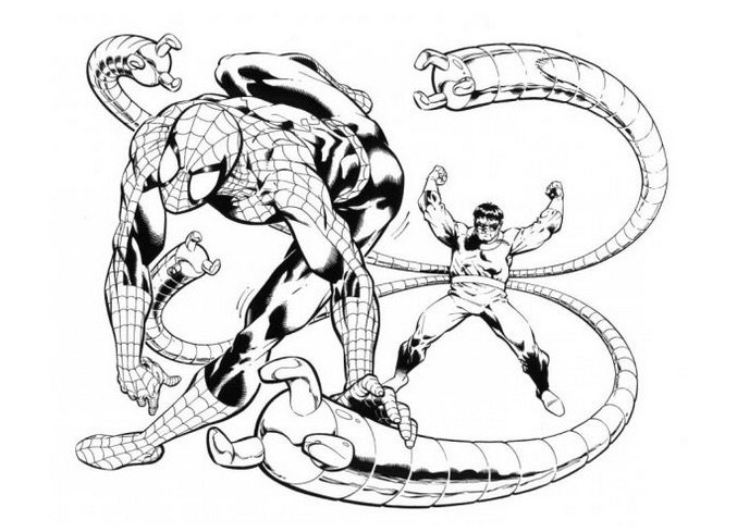 doctor octopus coloring page