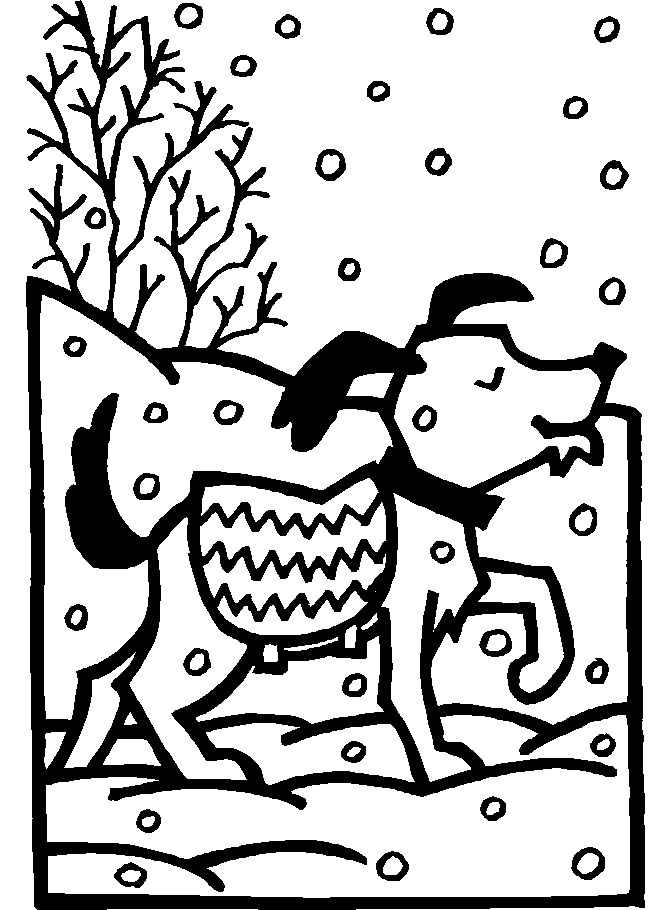 Coloring Pages of Cute Dogs