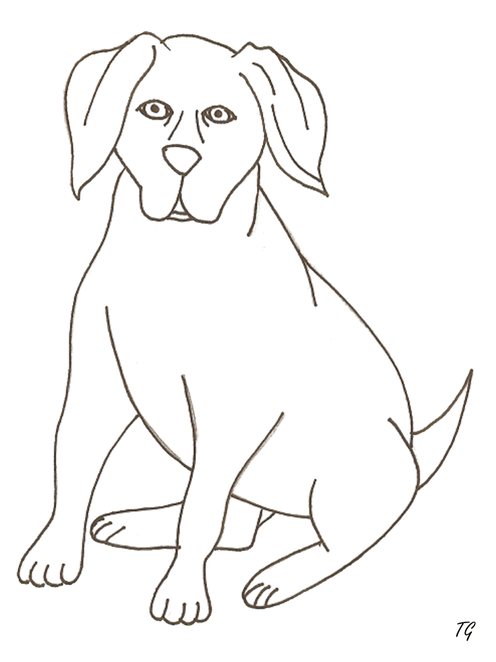Dog coloring Page