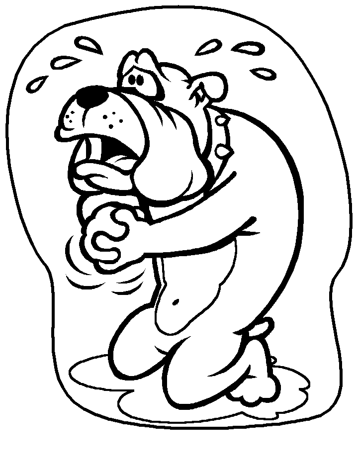 Cartoon Dog Coloring Pages