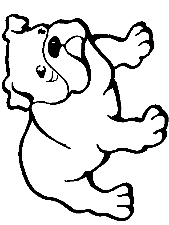 bulldog coloring page