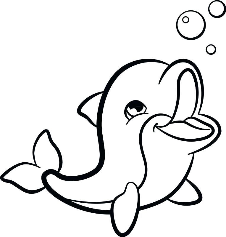 Dolphin Coloring Pages Pdf