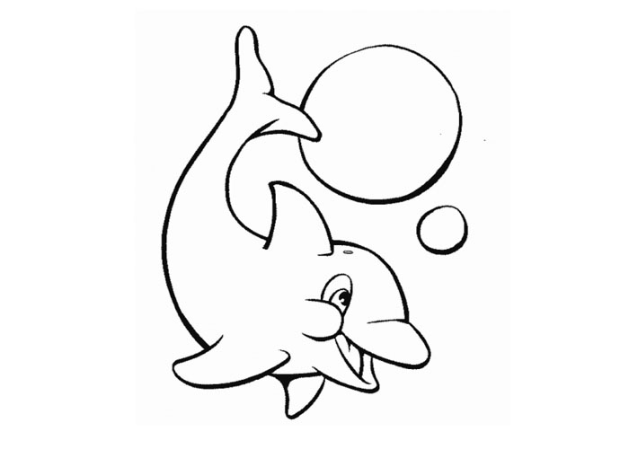 Dolphin Free Coloring Pages