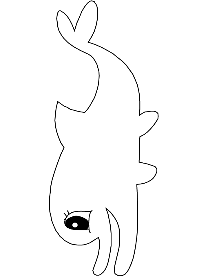 Cute Dolphin Coloring Pages