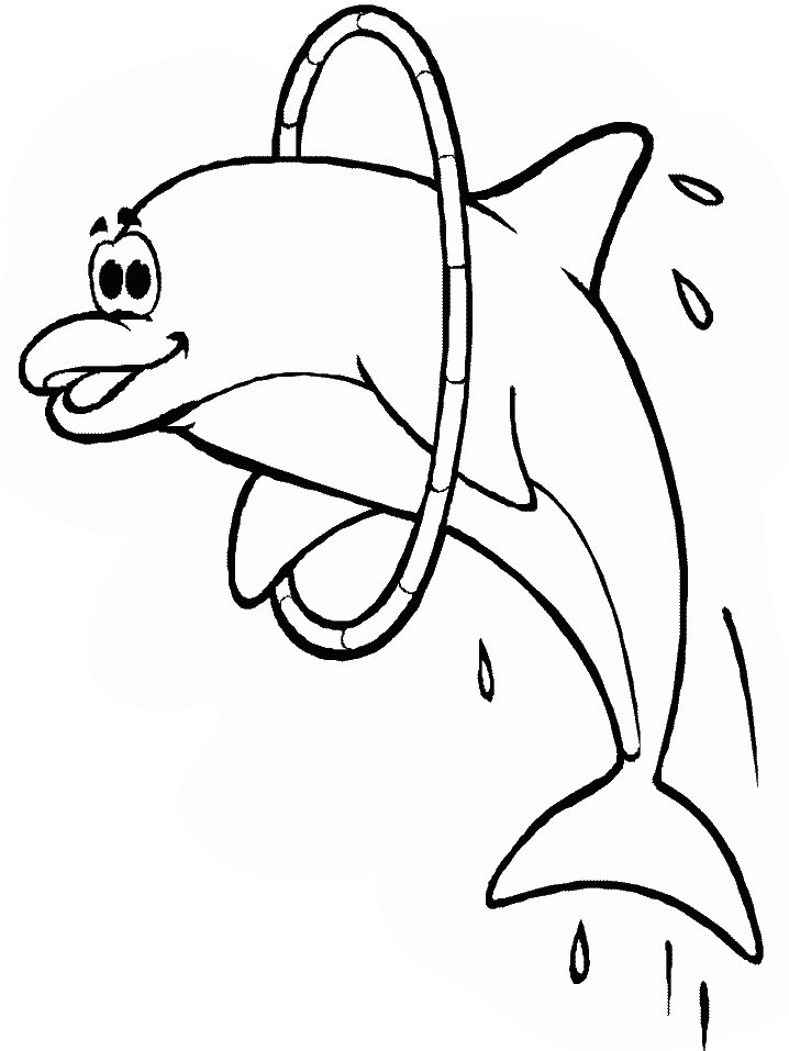 Dolphin Circus Coloring Pages