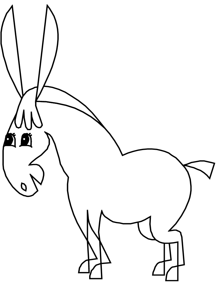 Girl Donkey Coloring Pages