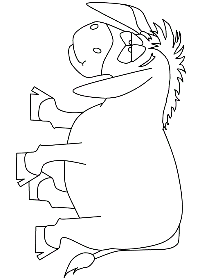 Donkey3 Animals Coloring Pages