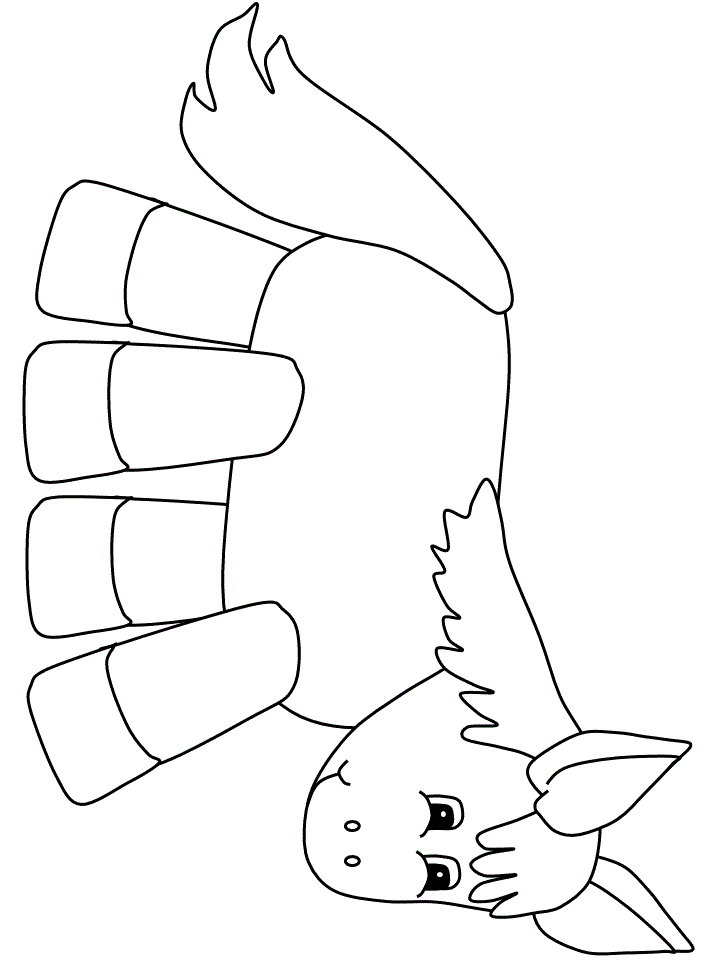 Donkey4 Animals Coloring Pages