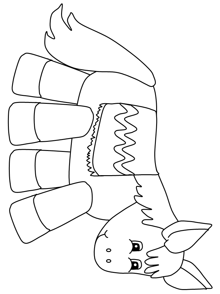 Donkey8 Animals Coloring Pages