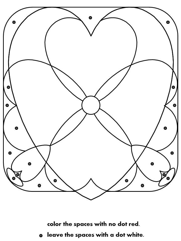 Dotheart Dotpuzzle Coloring Pages