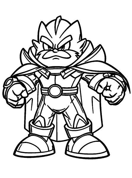 Dr Eggman Robot Coloring Page