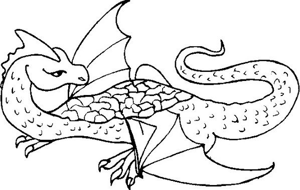 dragon dinosaur coloring page