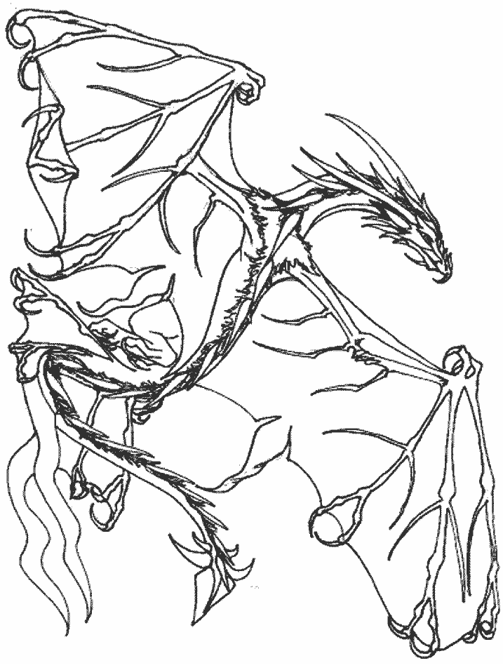 Avatar Dragon coloring page