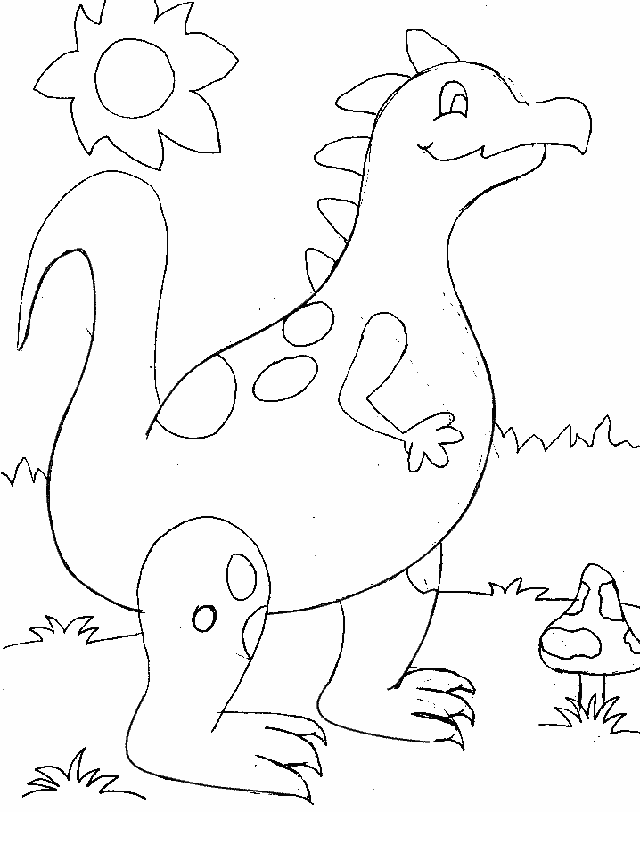 Cartoon Dragon Walking