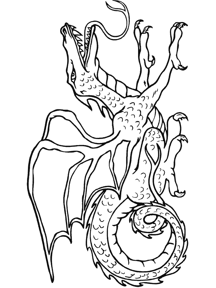 Dragon King Coloring Pages
