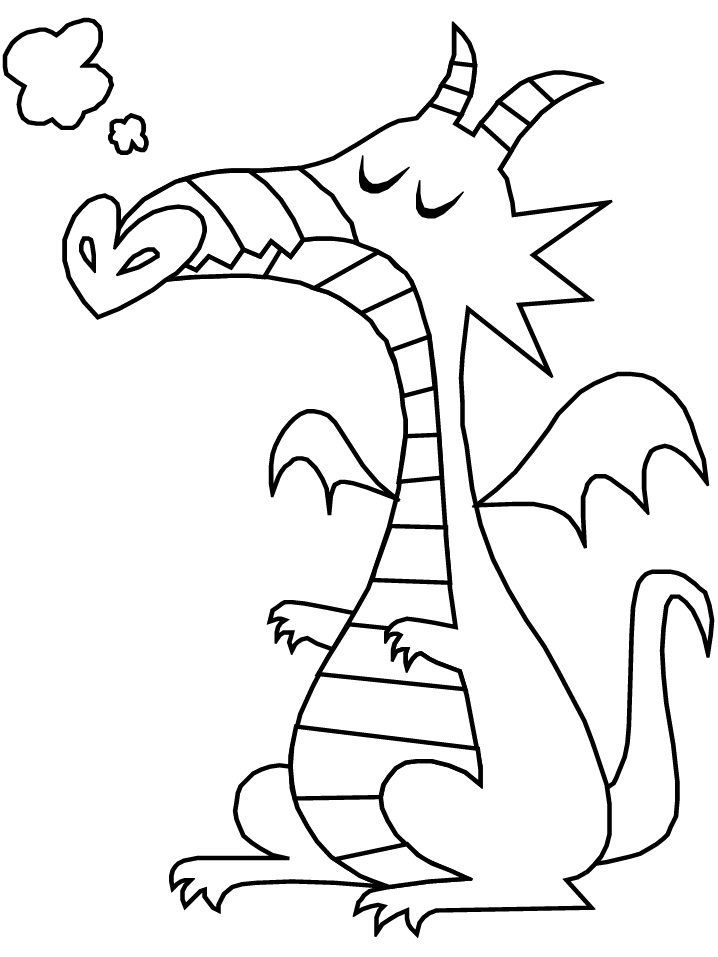 Dreaming Cartoon Dragon