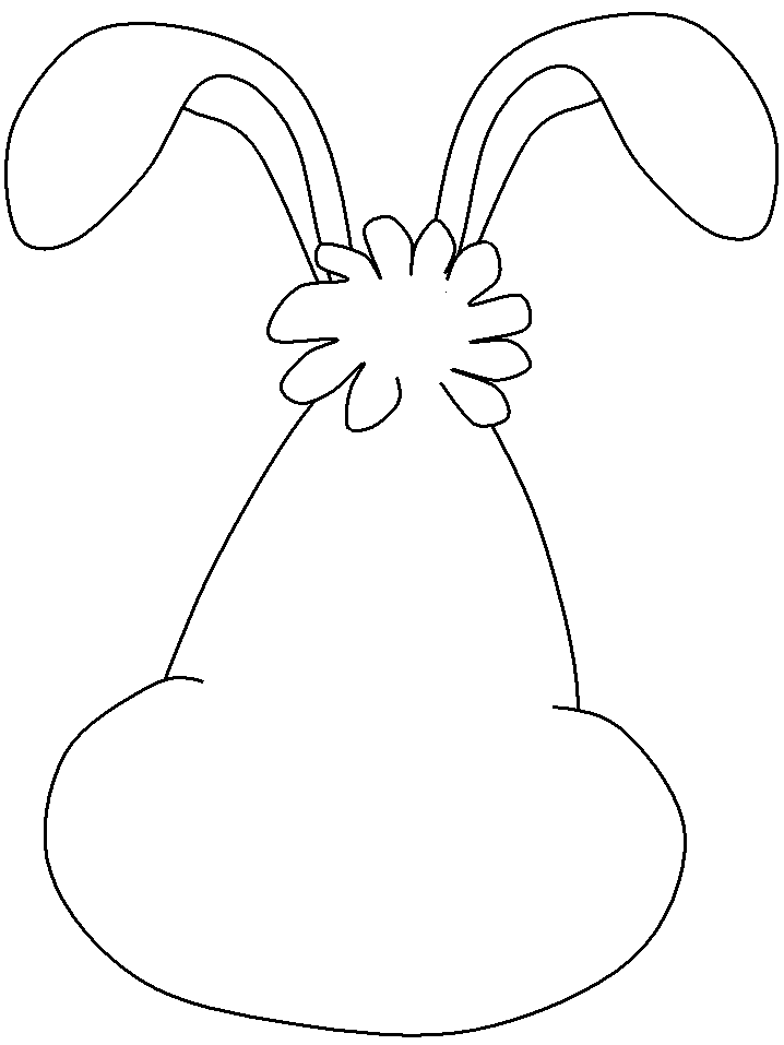 Draw Bunny Easter Coloring Pages