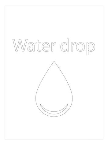 drop of water coloring pages