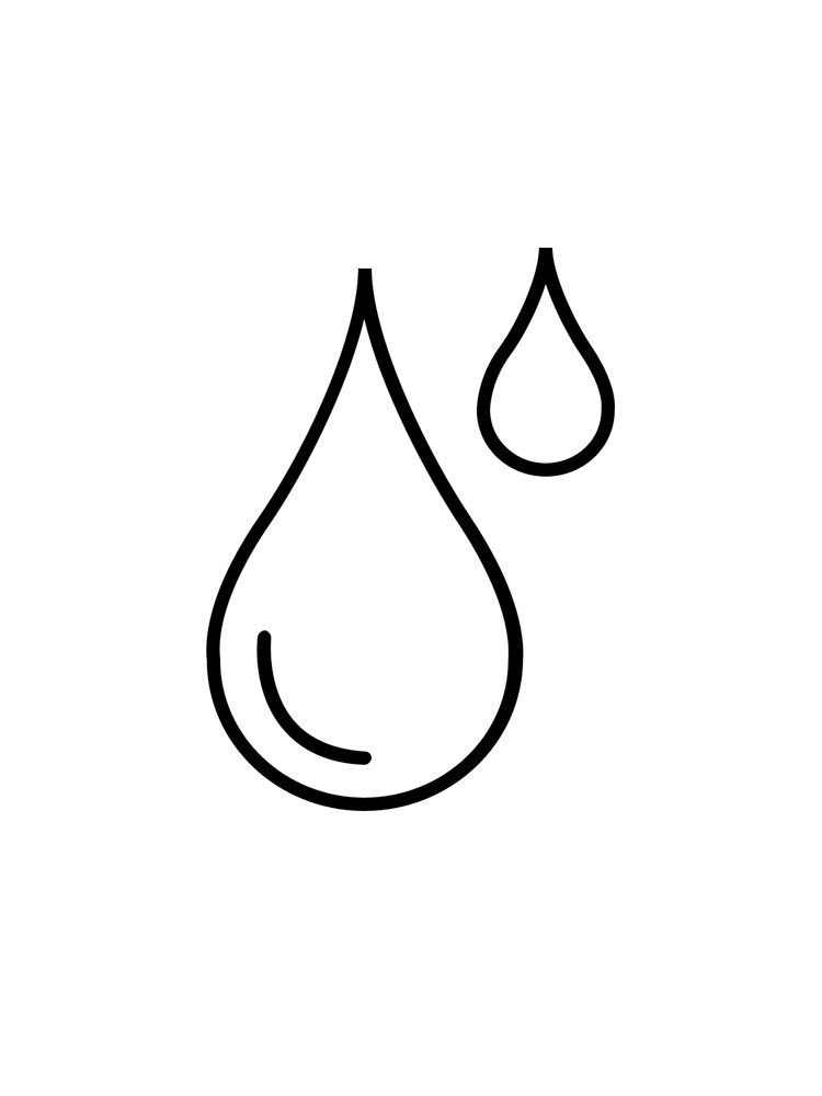 drops of water coloring pages
