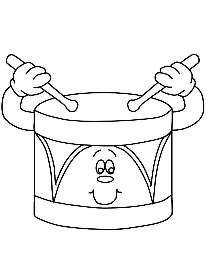 Drum Coloring Pages