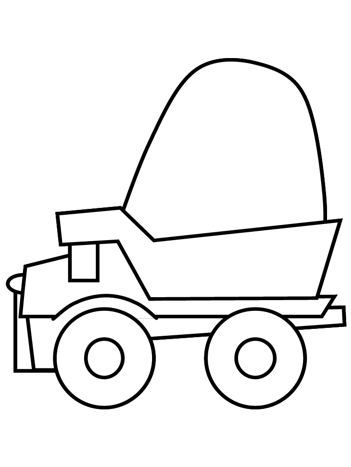 Dump truck Construction Coloring Pages