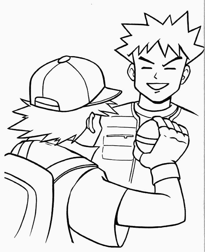 Brock And Ash Coloring Pages