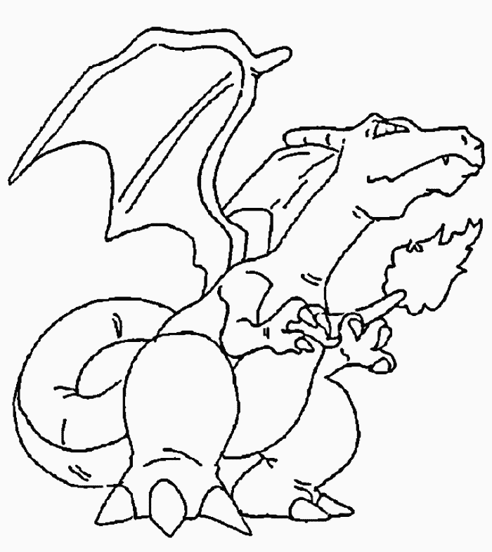 Charizard Coloring Page Free