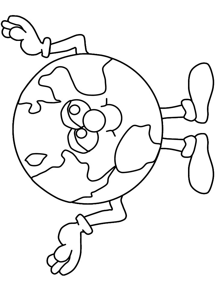 Earth Coloring Pages For Kids