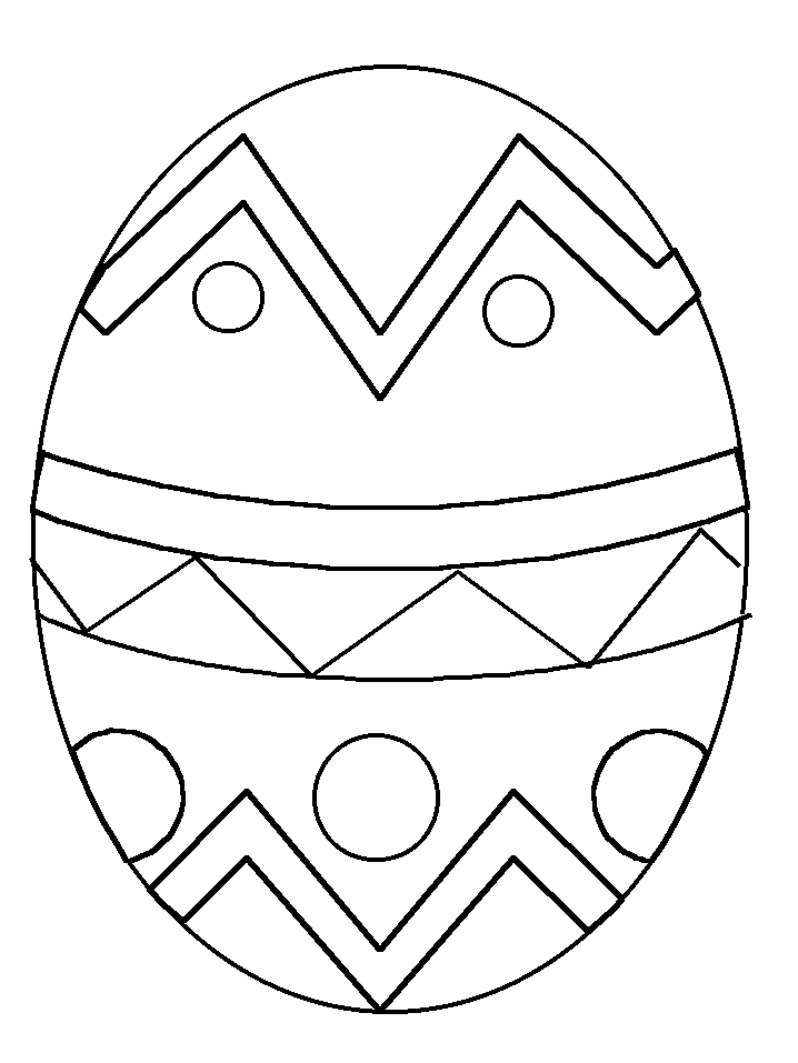 Printable Easter Egg Coloring Page