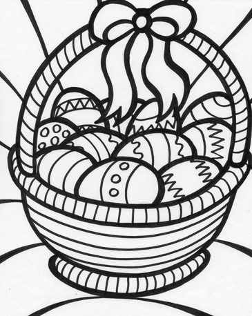 Easter Basket coloring page