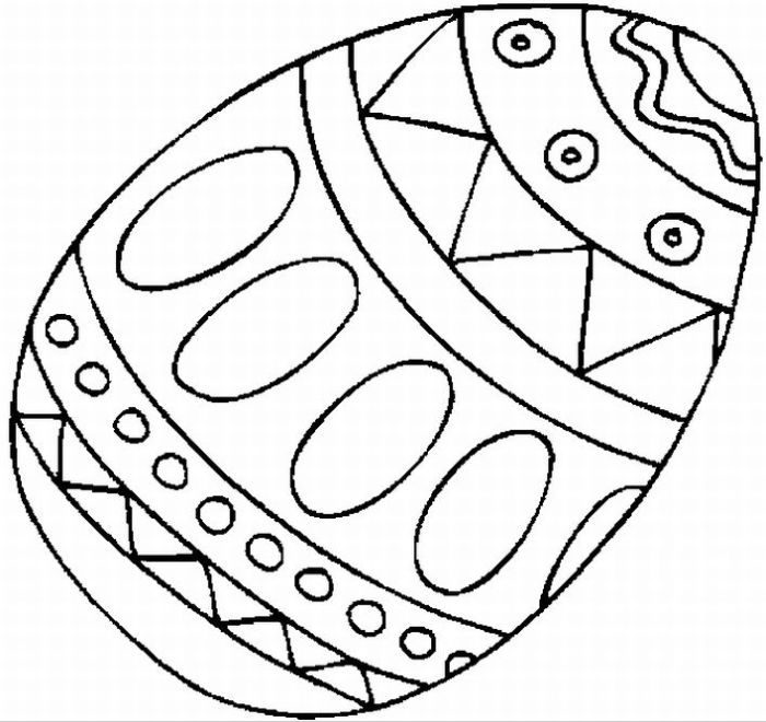 easter egg coloring page