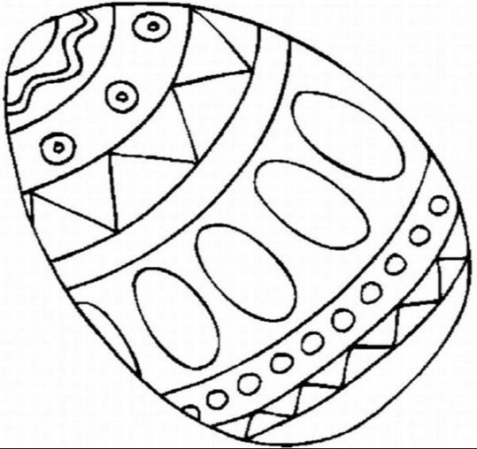 Easter Egg Coloring Page