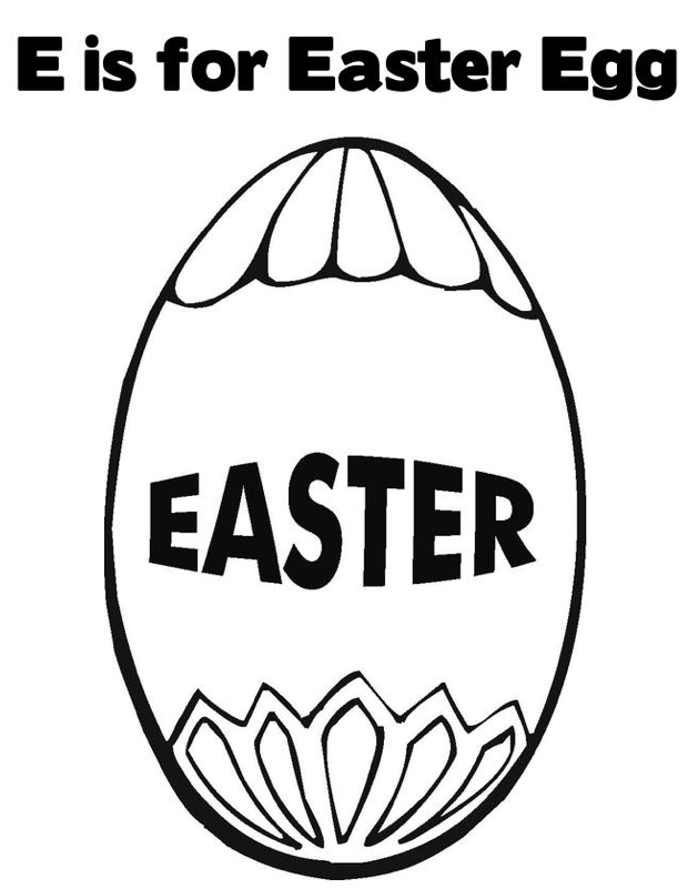 easter egg coloring page