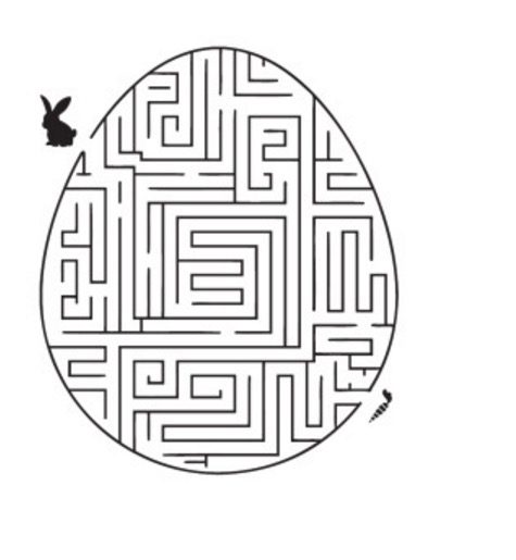 Easter Egg Maze Printable