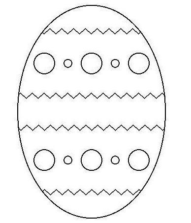 easter egg printable