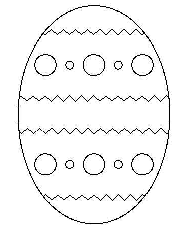 easter egg printable