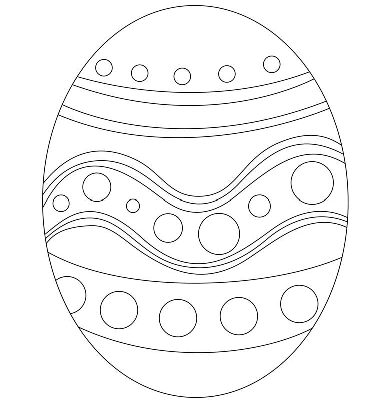 easter egg coloring pages