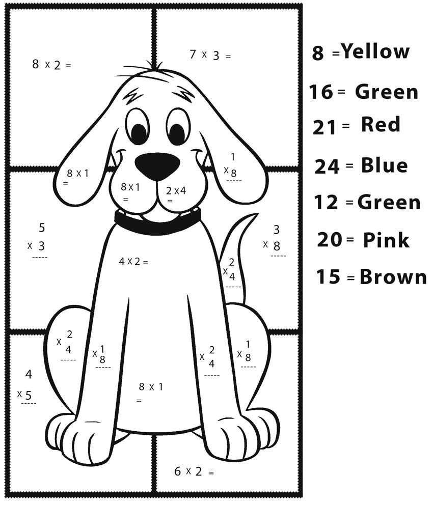 Easy Math Coloring Pages