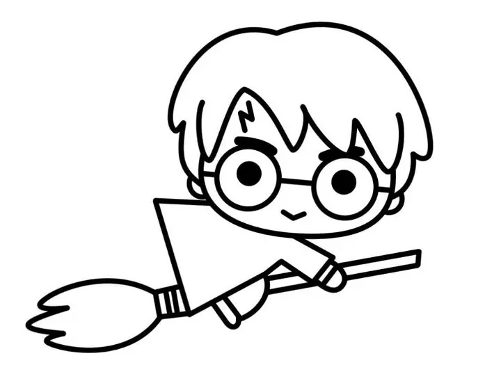 Easy Simple Harry Potter Coloring Pages