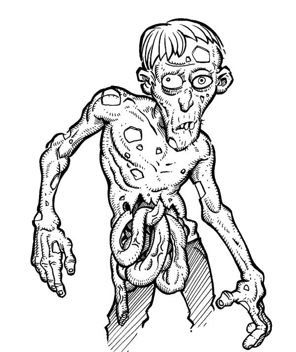 ebay zombie coloring pages