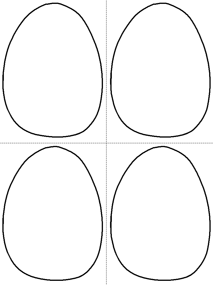 Easter Eggs Coloring Page Free