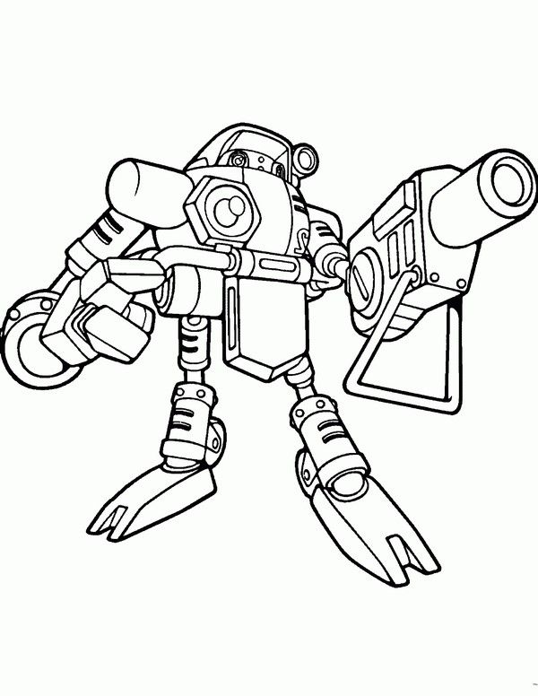 Eggman Robot Coloring Pages