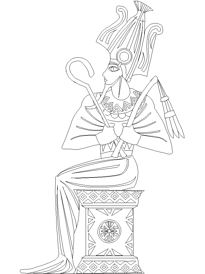 Egyptian Coloring Page