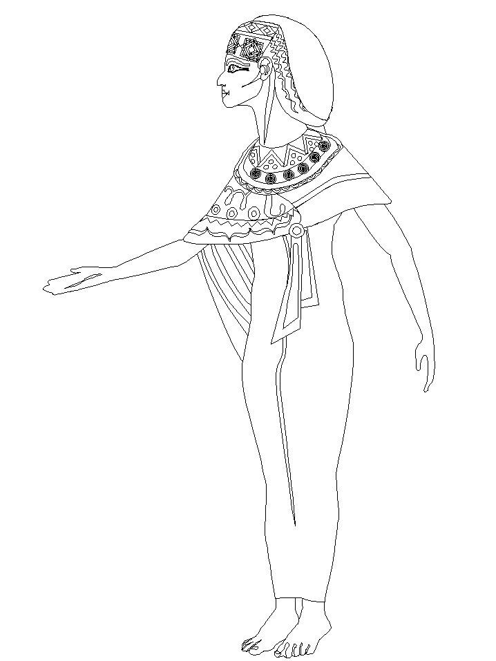Egypt Woman Coloring Pages