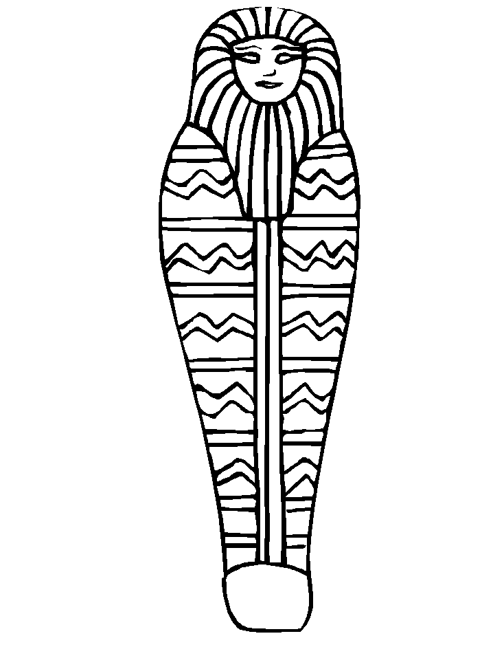 Egypt Statue Coloring Pages