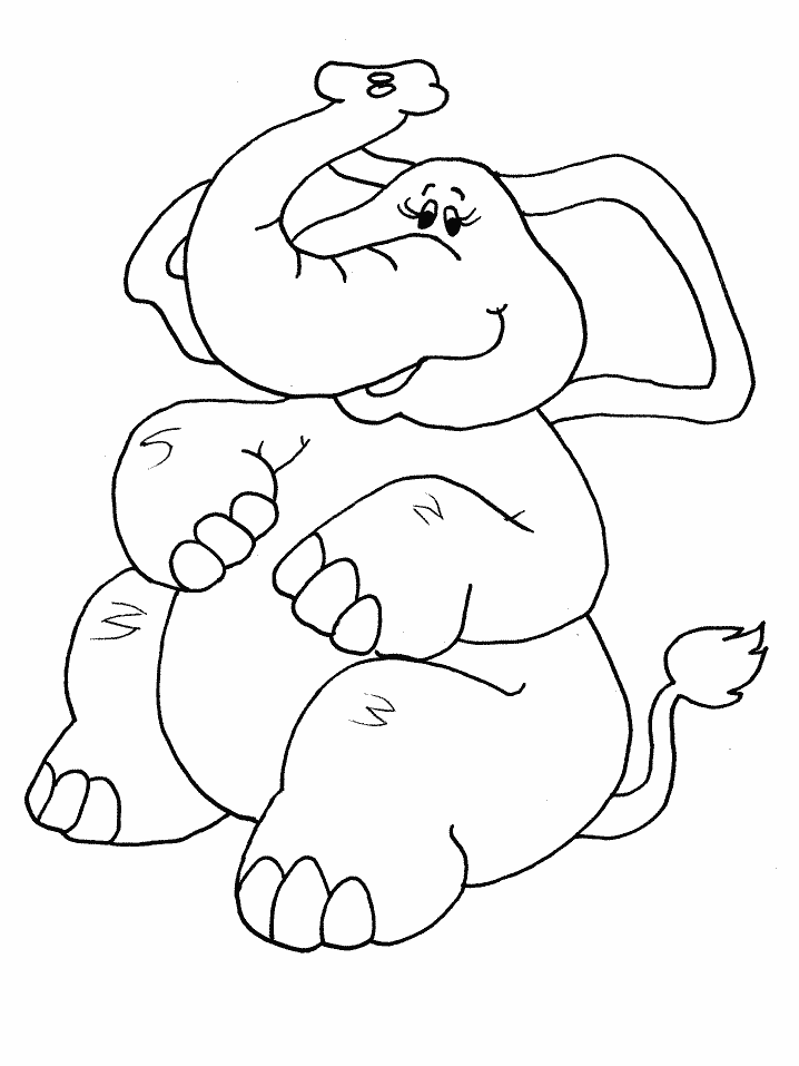 Free Elephant Coloring Pages