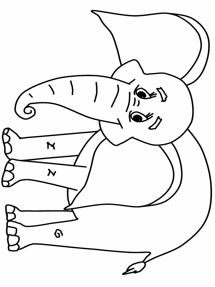 Coloring Page Elephant