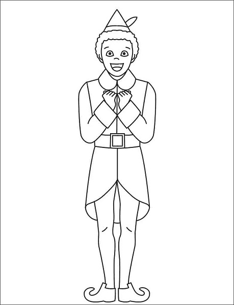 Elf Movie Buddy the Elf Coloring Pages